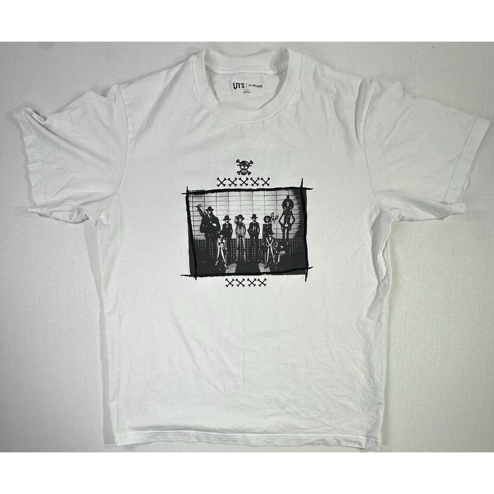 Uniqlo UT Archive One Piece Anime Graphic T-Shirt‎ White L King of Pirates